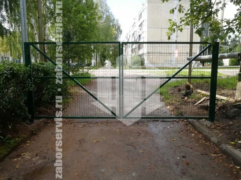 3Д забор с бетонированием столбов 70 метров