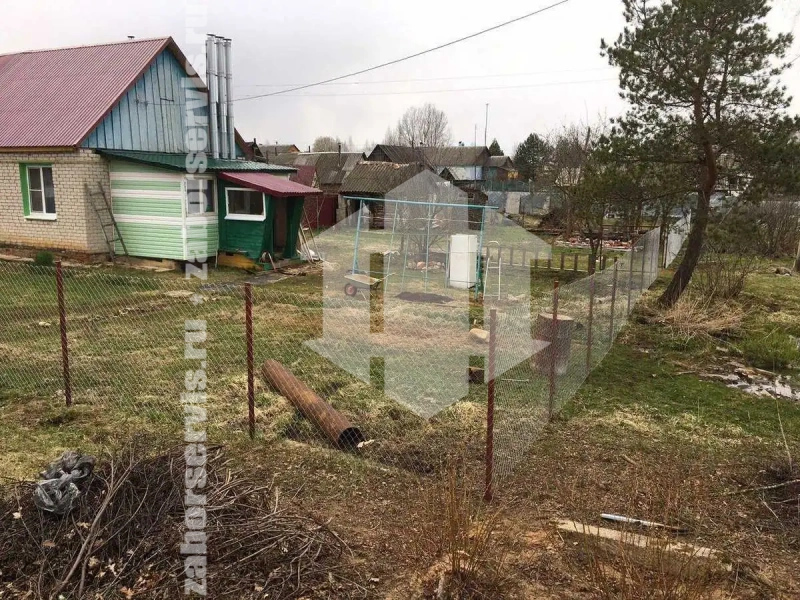 Забор из сетки рабицы в натяг 10 соток
