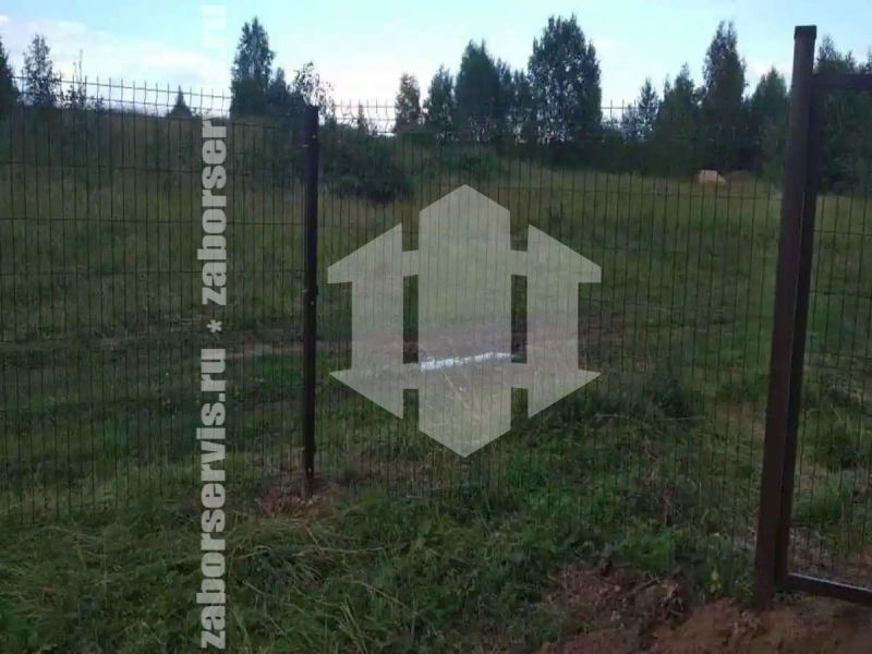 3D забор 86 метров коричневый 5мм