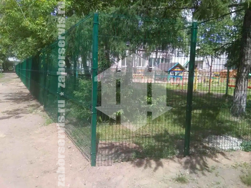 3D заборы для детского сада 58 метров высота 2,0м