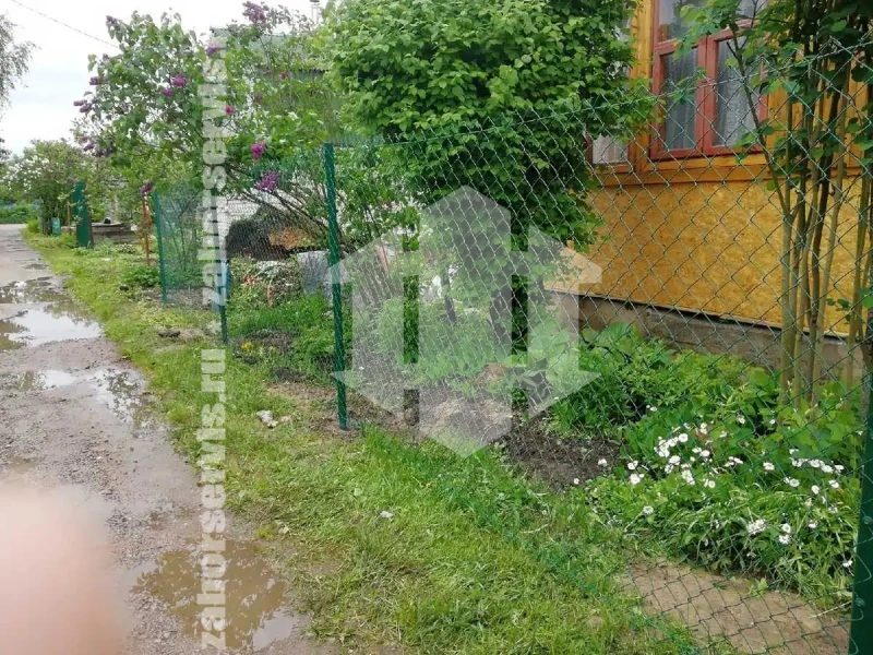 Забор из сетки рабицы в натяг 83 метров