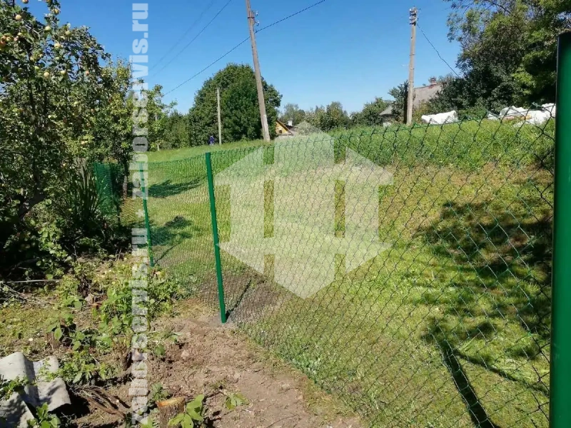 Забор из сетки рабицы с проволокой 30 метров