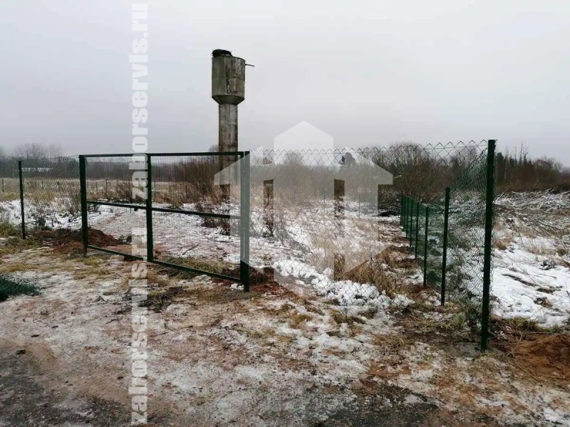 Забор из сетки рабицы с проволокой 110 метров