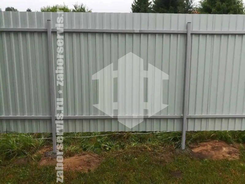 Забор из профнастила 88 метров