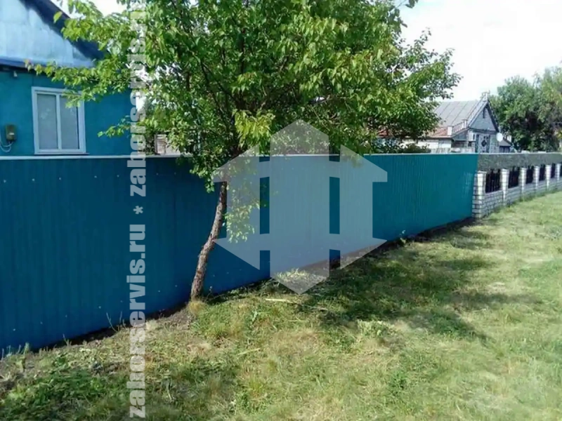 Забор из профнастила 72 метра зеленый