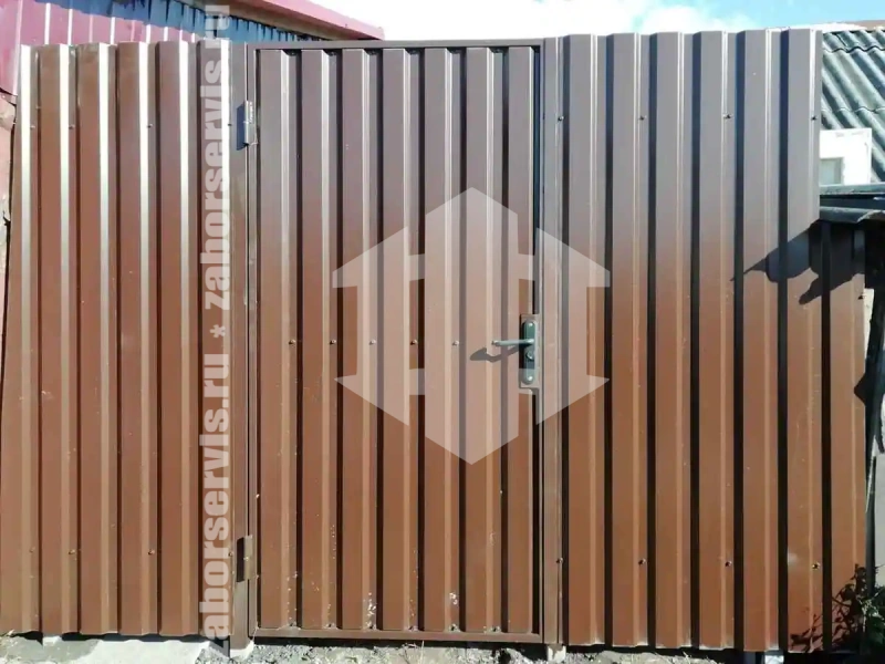 Забор из профнастила 28 метров