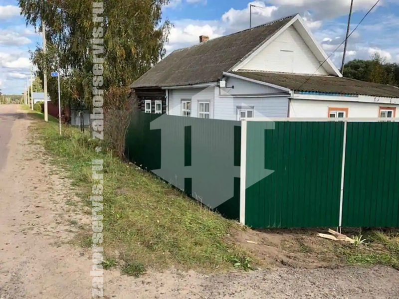Забор из профнастила 98 метров