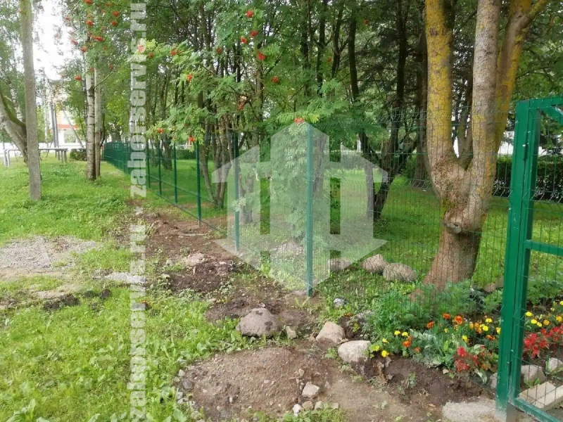 3Д забор с бетонированием столбов 70 метров