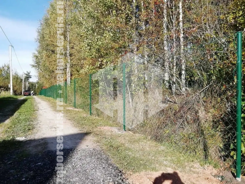 Забор из сетки рабицы с проволокой 76 метров