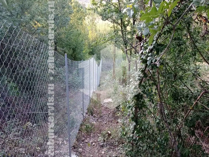 Забор из сетки рабицы с проволокой 185 метров